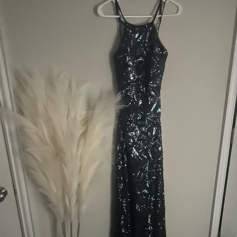Blue Sparkly Formal Dress